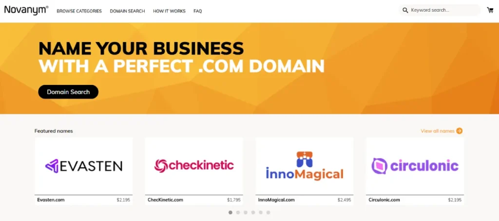 Business Name Generators Find A Business Name With A Perfect .Com Domain