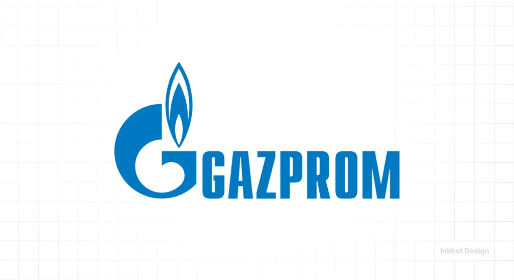 Famous Logos Gazprom Logo Design