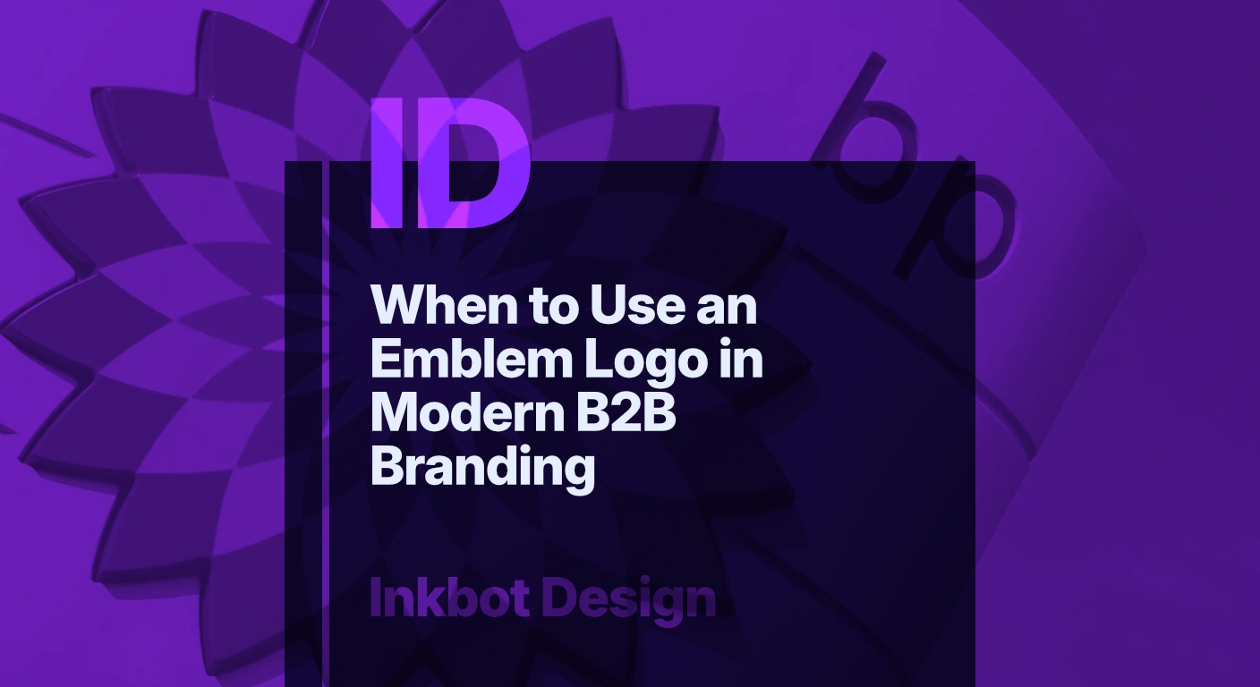 When To Use An Emblem Logo In Modern B2B Branding - Brand Strategy