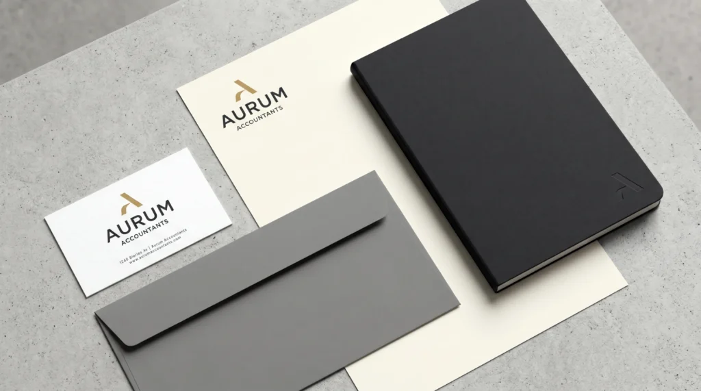 Accounting Firm Corporate Identity Inkbot Design Uk