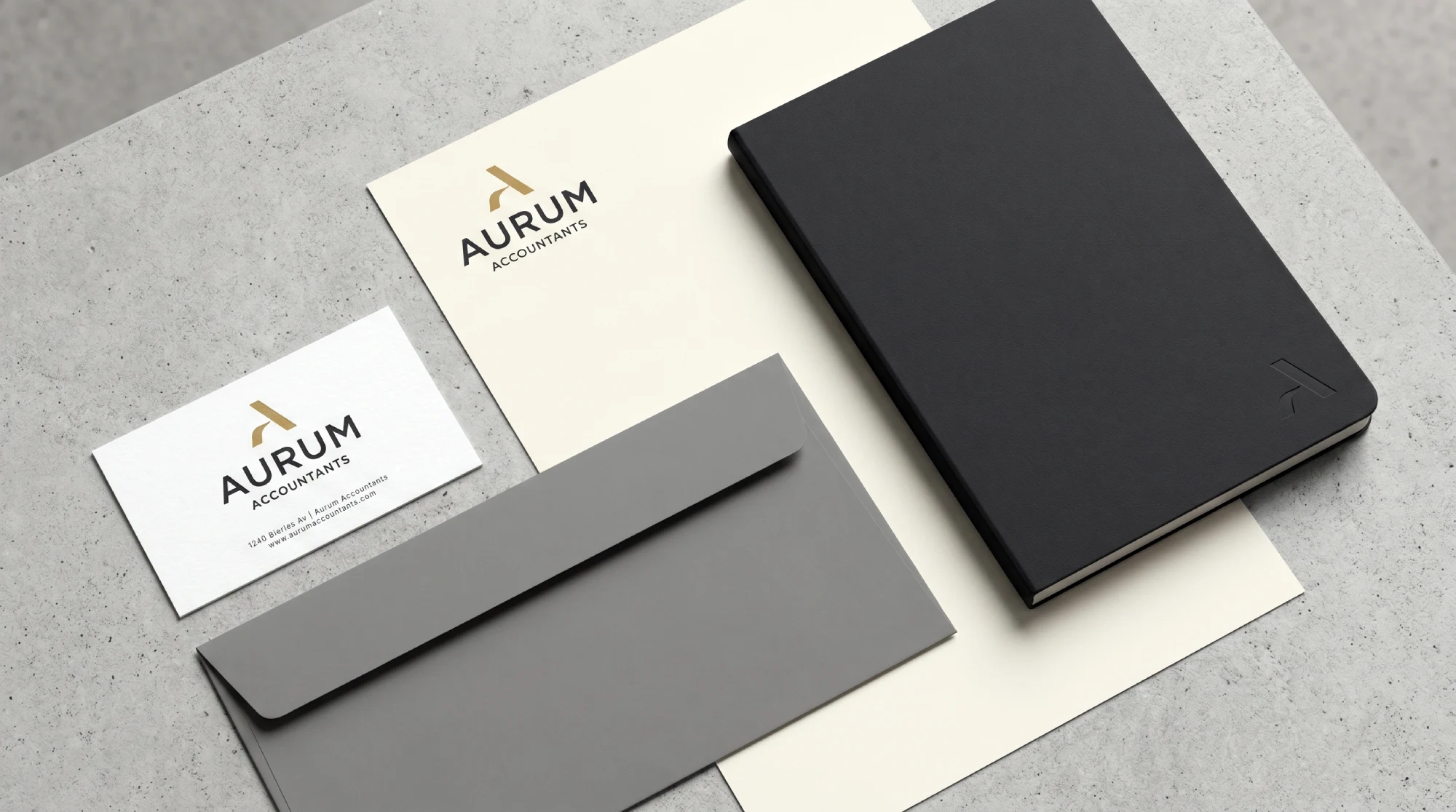 Accounting Firm Corporate Identity Inkbot Design Uk