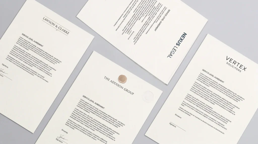 Sla Branding Service Level Agreement Design