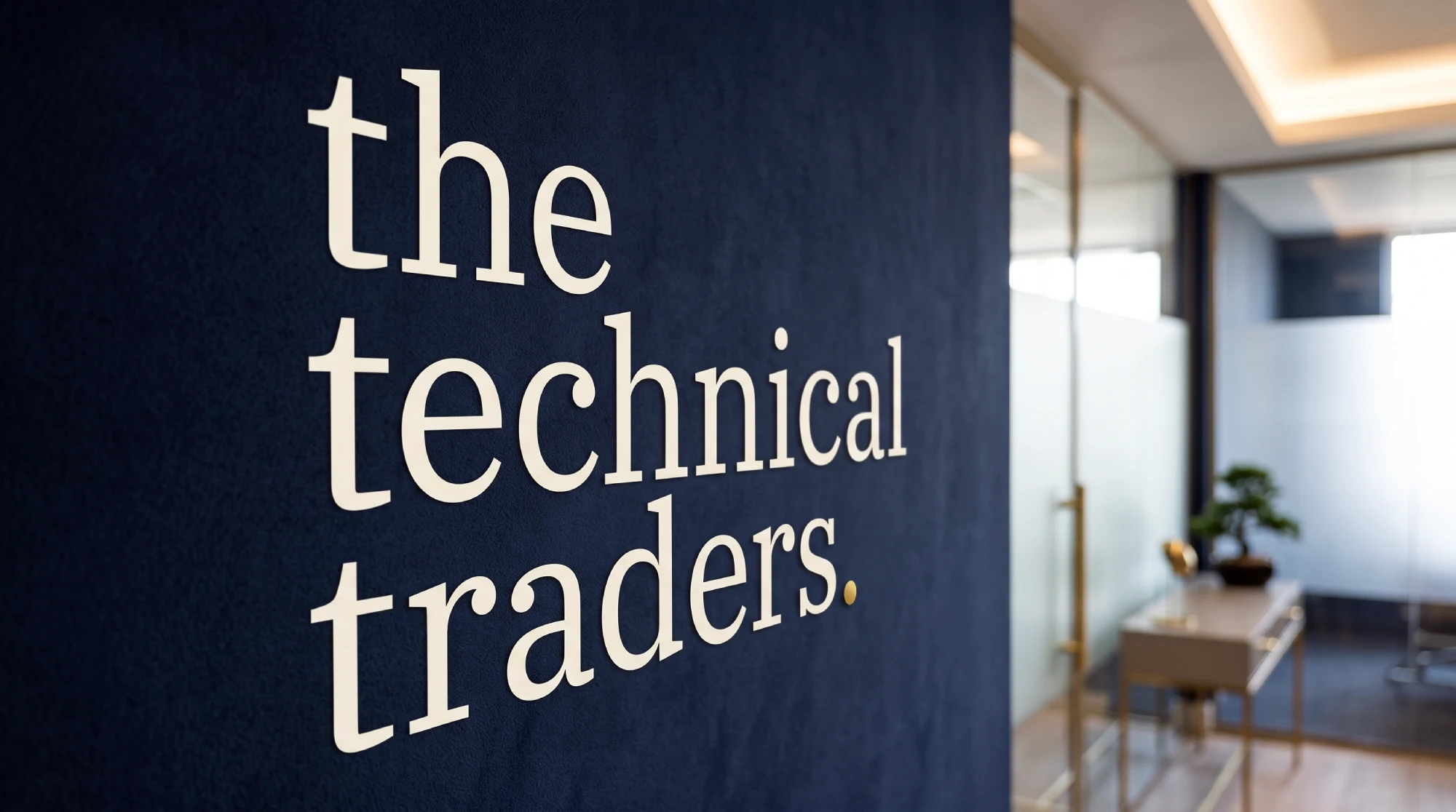 The Technical Traders Logo Design On Wall