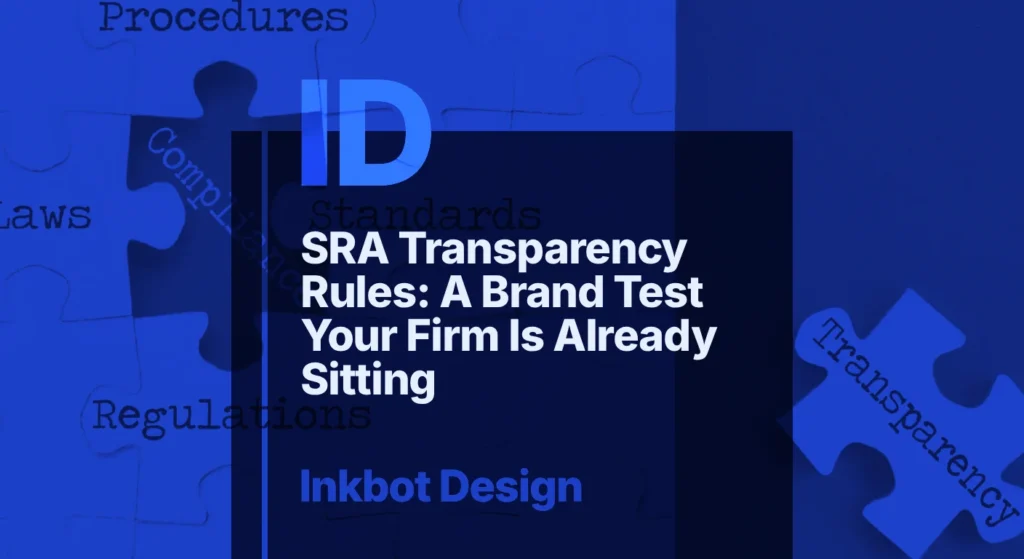 © 2026 Inkbot Design Sra Transparency Rules: A Brand Test Your Firm Is Already Sitting — Specialist Branding | Inkbot Design