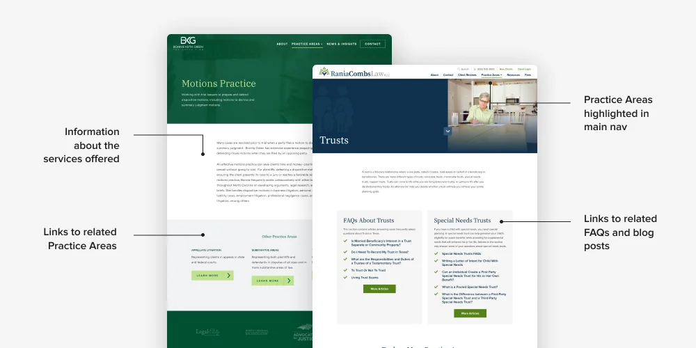 Law Firm Practice Area Pages Best Law Firm Practice Area Pages