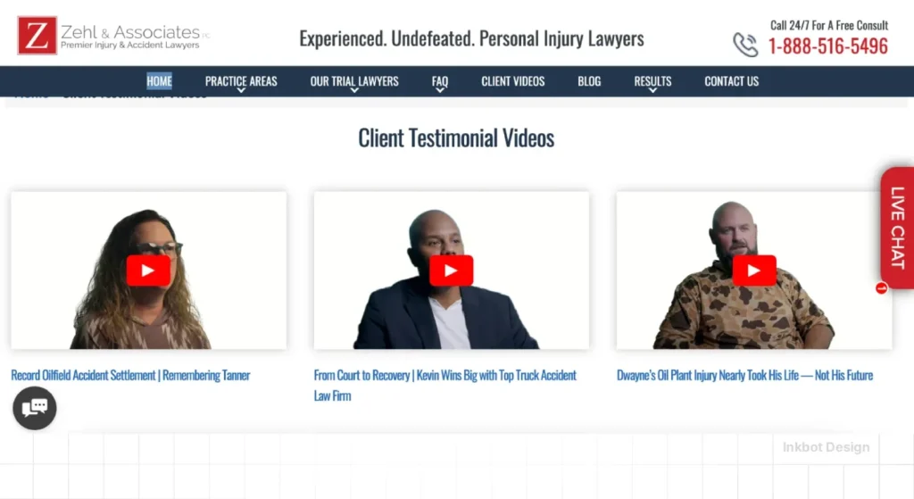 Law Firm Websites Social Proof