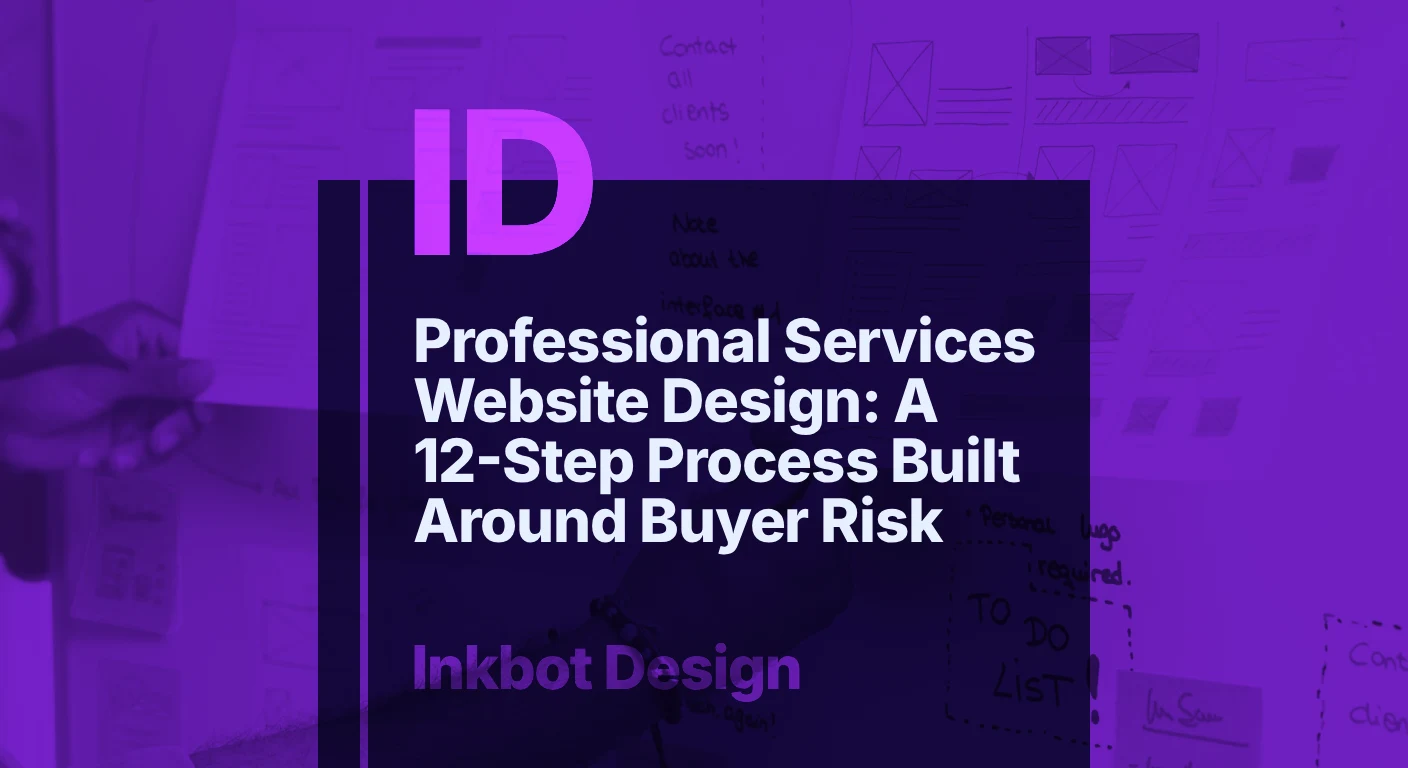 Professional Services Website Design: A 12 Step Process Built Around Buyer Risk — Digital Brand Experience | Inkbot Design
